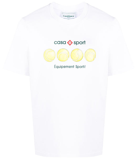 Casablanca Tennis Ball organic-cotton T-shirt