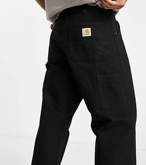 Carhartt WIP single knee straight leg trousers in black