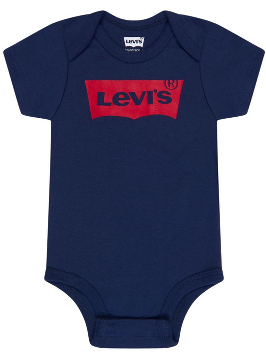 Levi's Kids logo-print cotton babygrow set