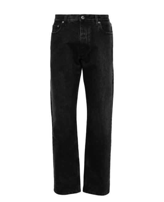 Off-White tapered-leg faded-effect jeans