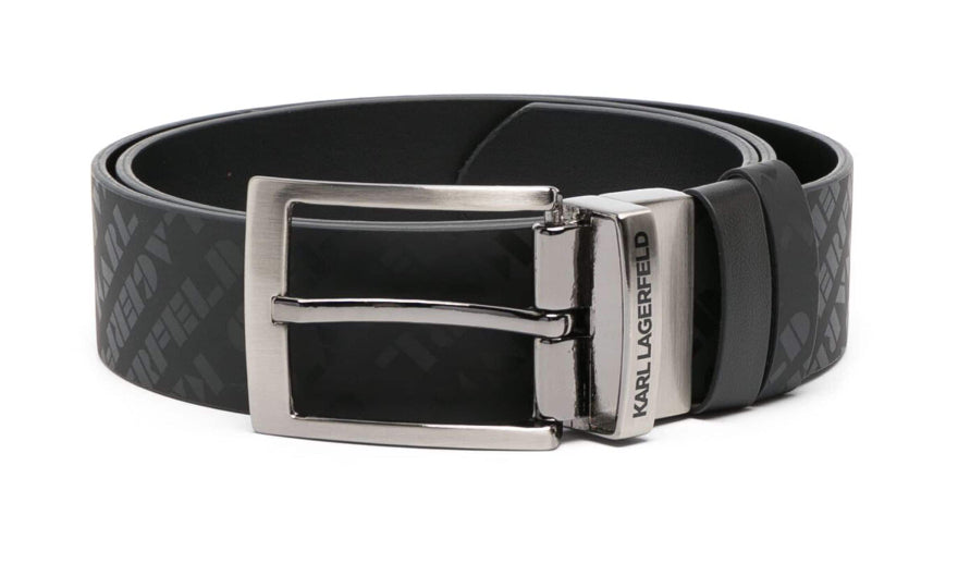 Karl Lagerfeld logo-print reversible belt