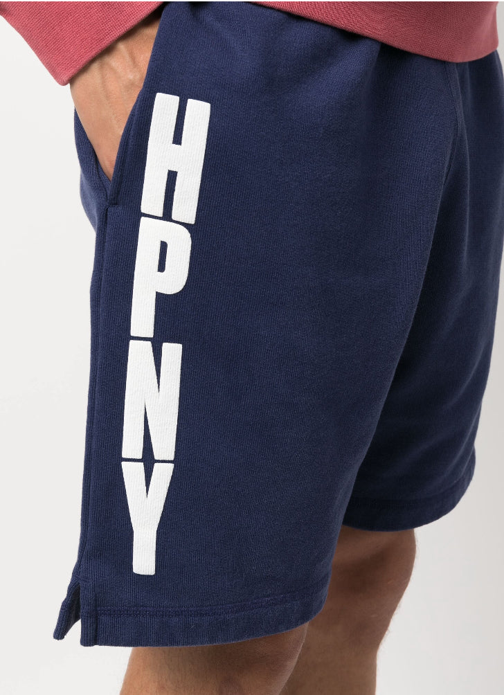 Heron Preston HPNY logo-print cotton track shorts