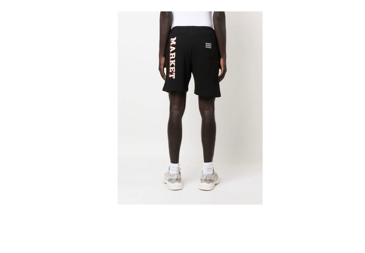 Market logo print track shorts