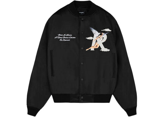 Represent storms in heaven souvenir bomber jacket
