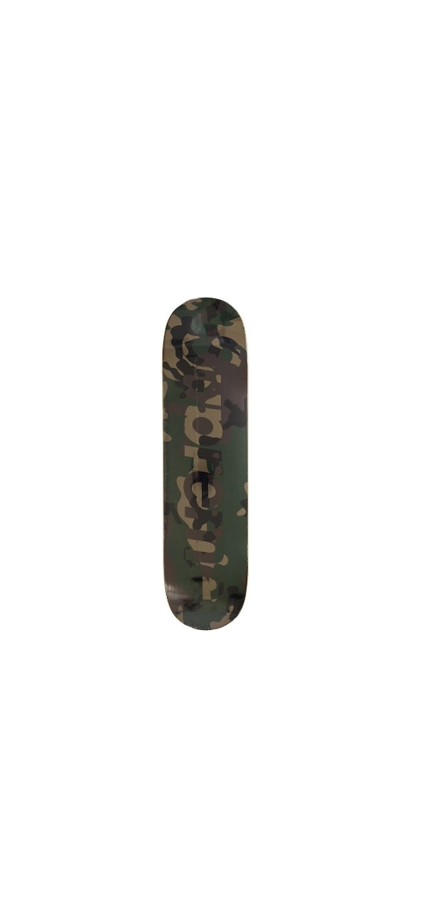 SUPREME CAMO LOGO SKATEBOARD 'WOODLAND'