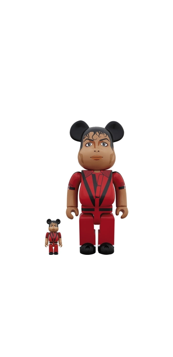 BEARBRICK MICHAEL JACKSON RED JACKET 100% & 400% SET