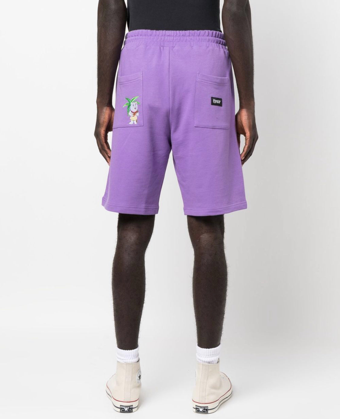 Ripndip floral patch drawstring shorts