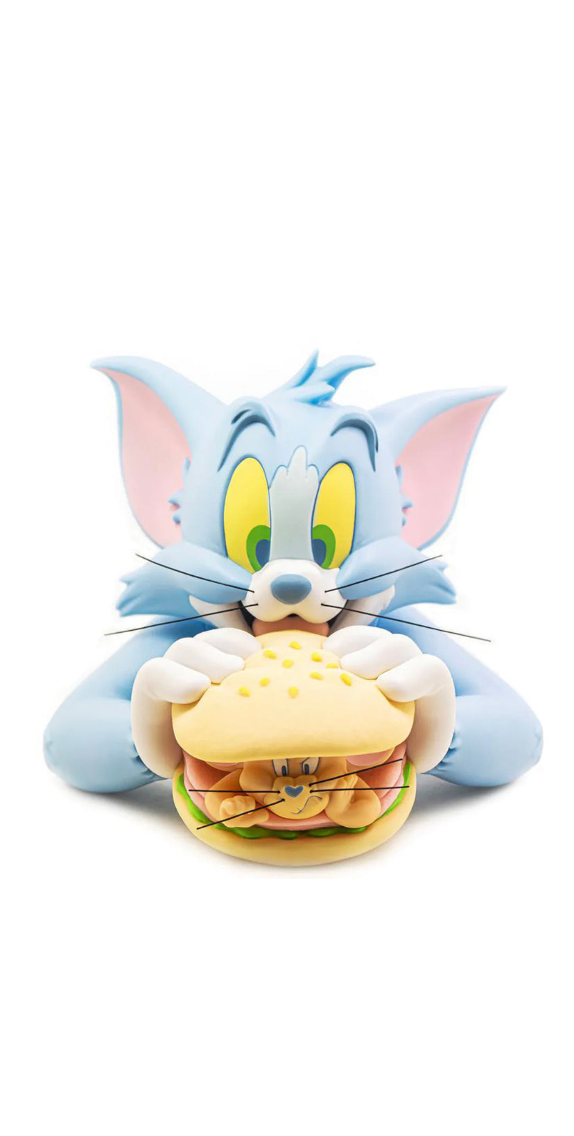 Tom and Jerry Burger Bust Lagoon Blue Version Vinyl Figure
