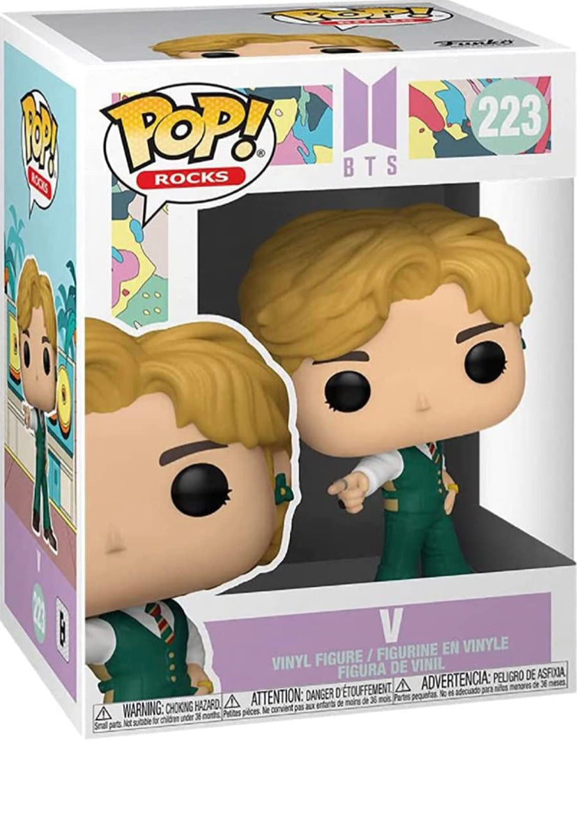 BTS Dynamite - V Vinyl Figure #223 (Includes Clear Pop Box Protector Case)